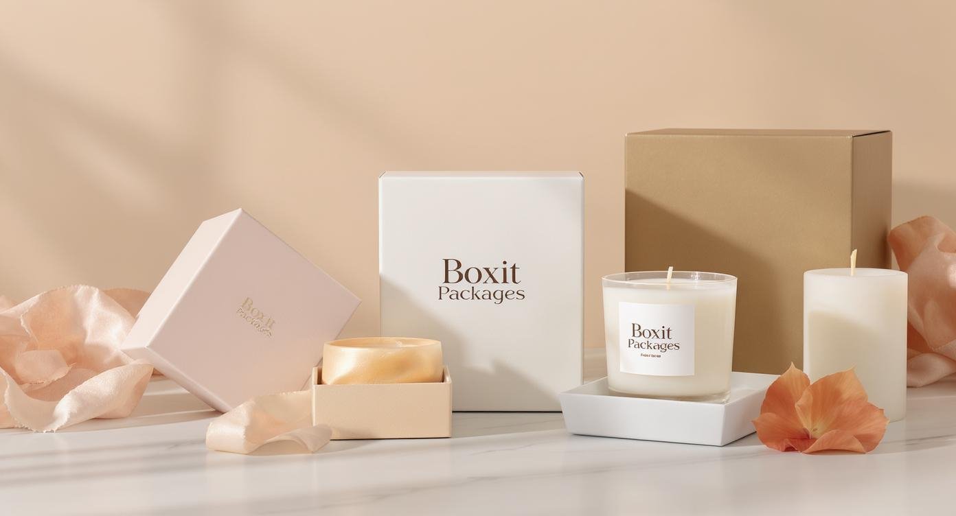 custom kraft candle boxes